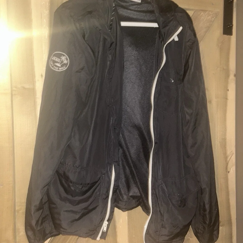 Vans Jacket Men's S Windbreaker Joel‎ Tudor Collection Full Zip Hooded Gray XL